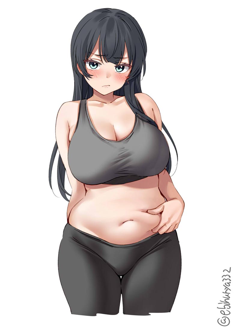 每日好图：肉感美少女【 画师：えびふりゃ】