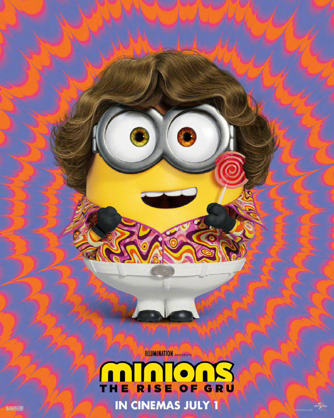 电影《小黄人大眼萌2：格鲁的崛起》角色海报公布