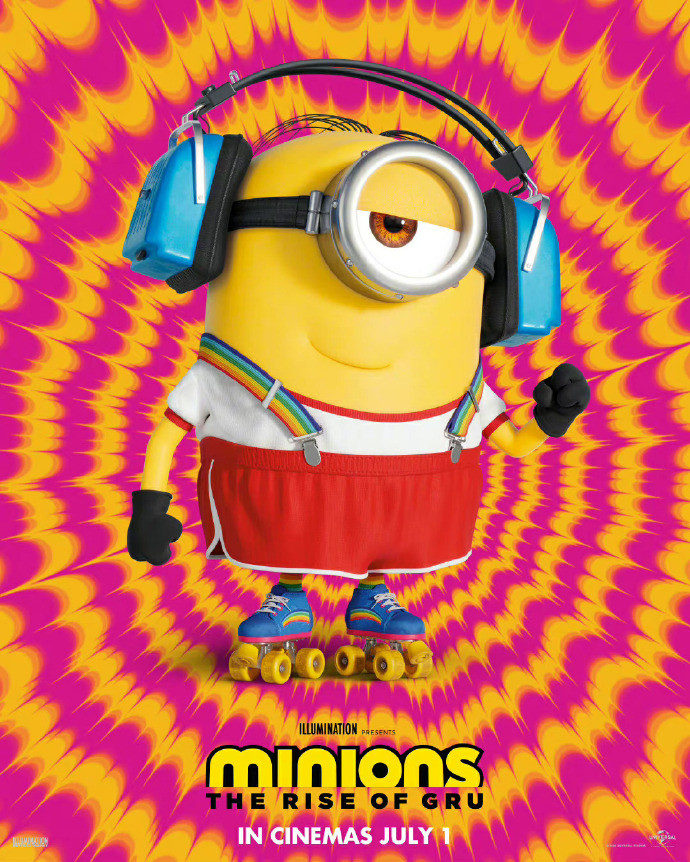 电影《小黄人大眼萌2：格鲁的崛起》角色海报公布