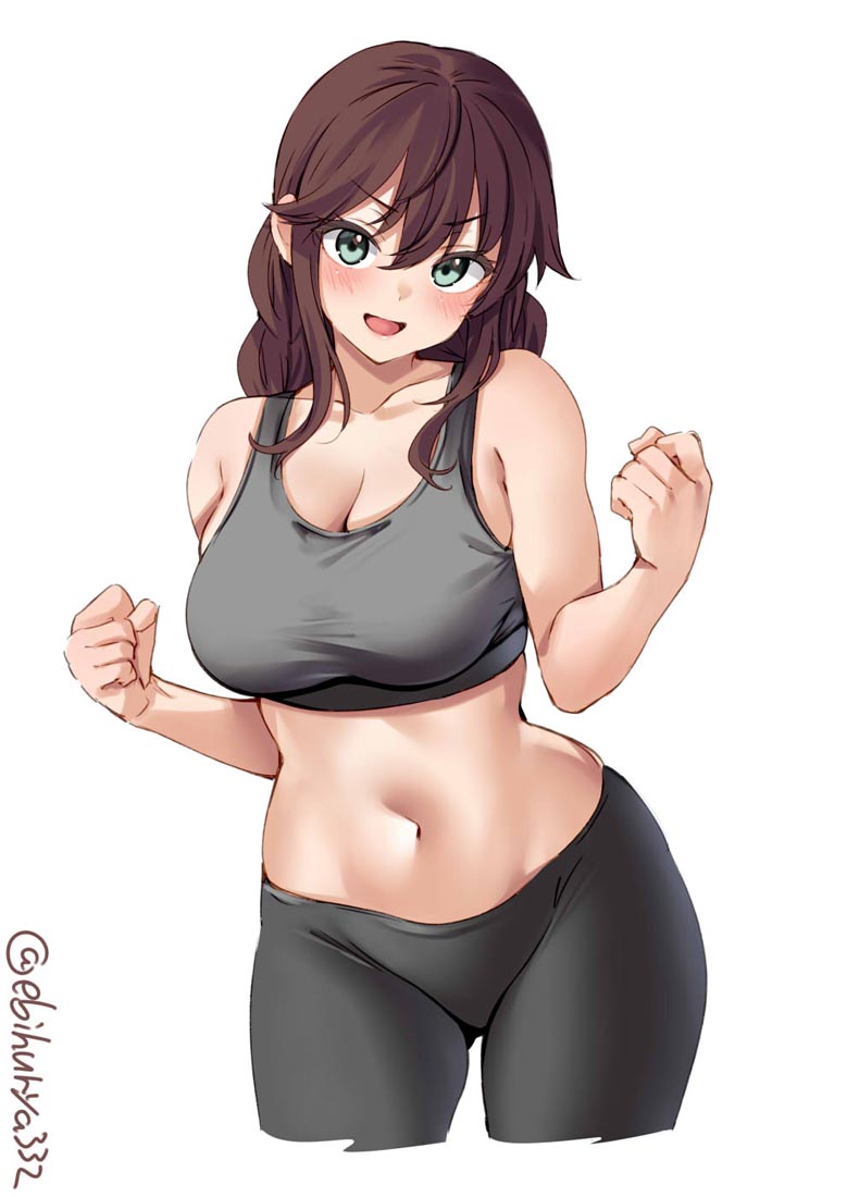 每日好图：肉感美少女【 画师：えびふりゃ】