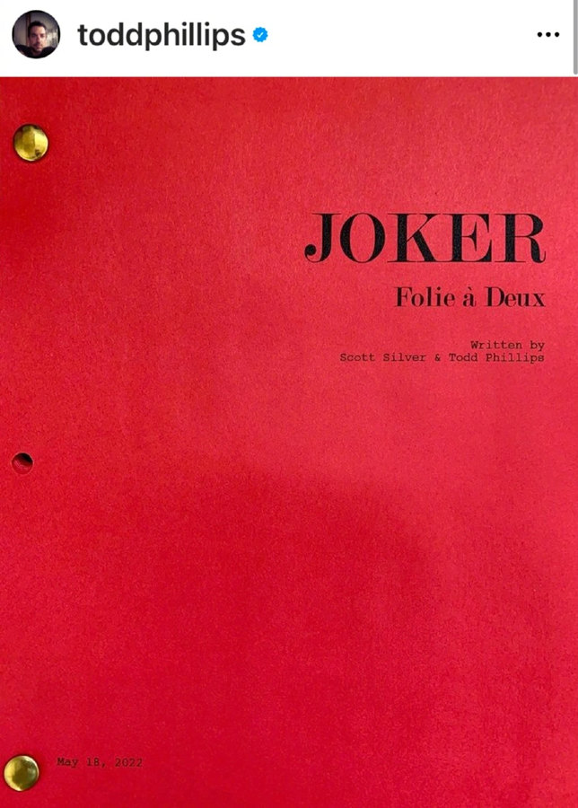 DC电影《小丑》续作《JOKER: Folie à Deux》正式开拍