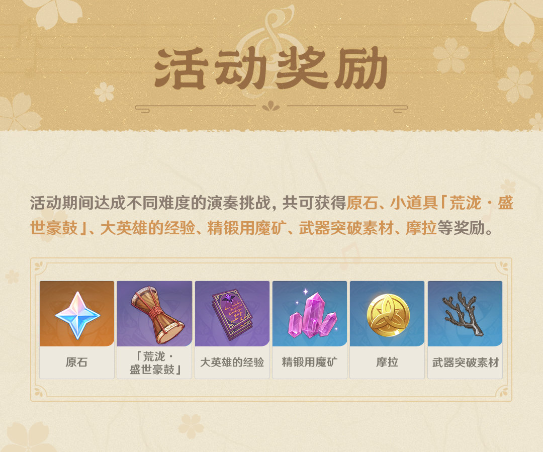 原神2.7：音游「荒泷极上盛世豪鼓大祭典」玩法说明