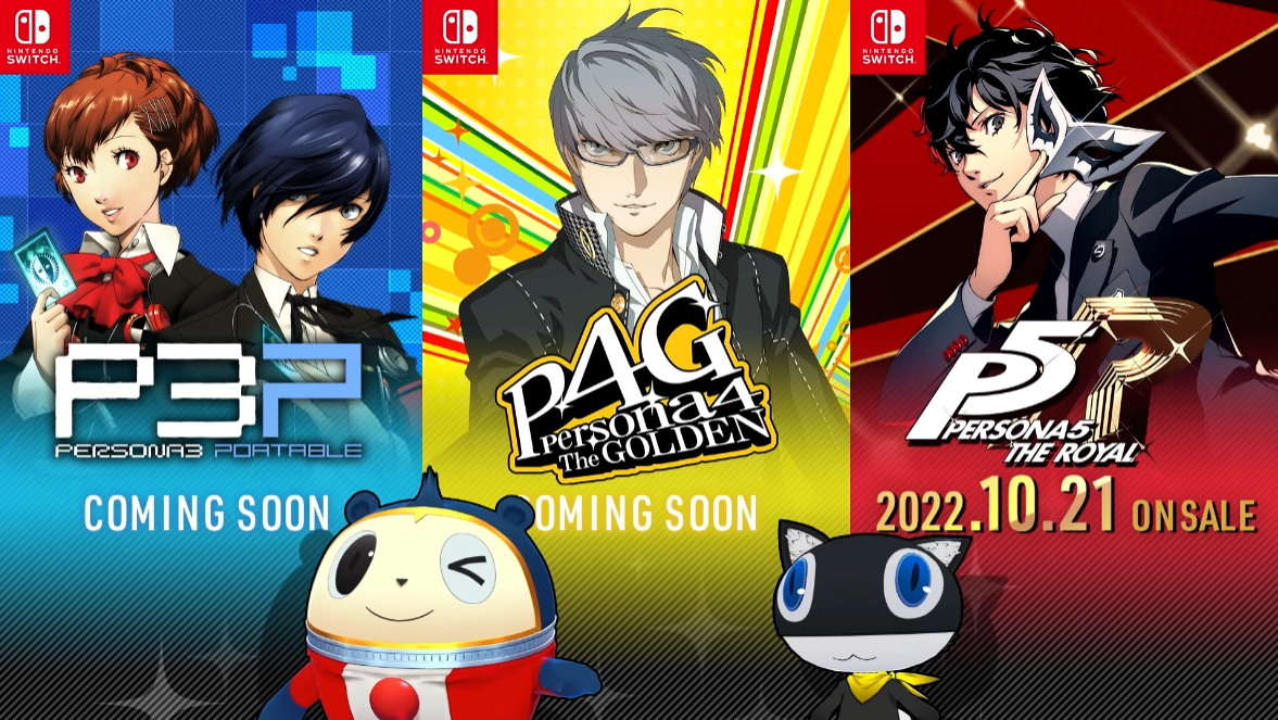 《女神异闻录3、4、5》系列宣布登录NS，首发《P5R》10月21日发售