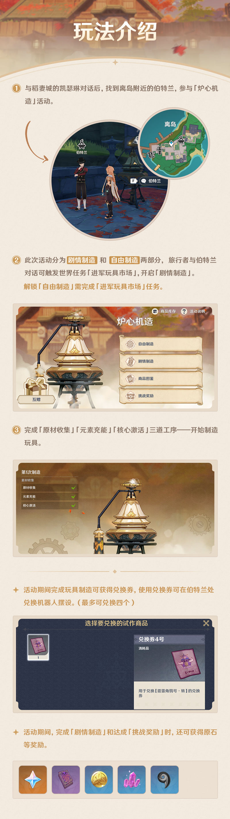 原神2.7:尘歌壶小玩具「炉心机造」玩法说明插图2 原神2.7:尘歌壶小玩具「炉心机造」玩法说明