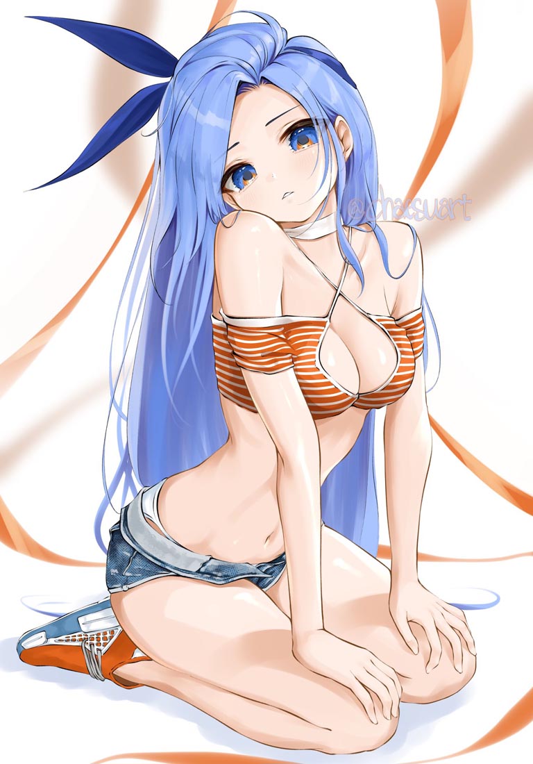 精美画集：蓝发女孩【画师：chaesu】