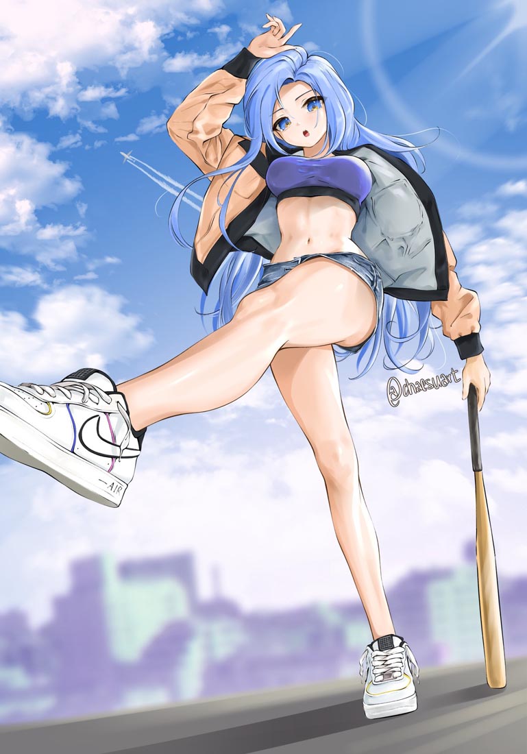 精美画集：蓝发女孩【画师：chaesu】