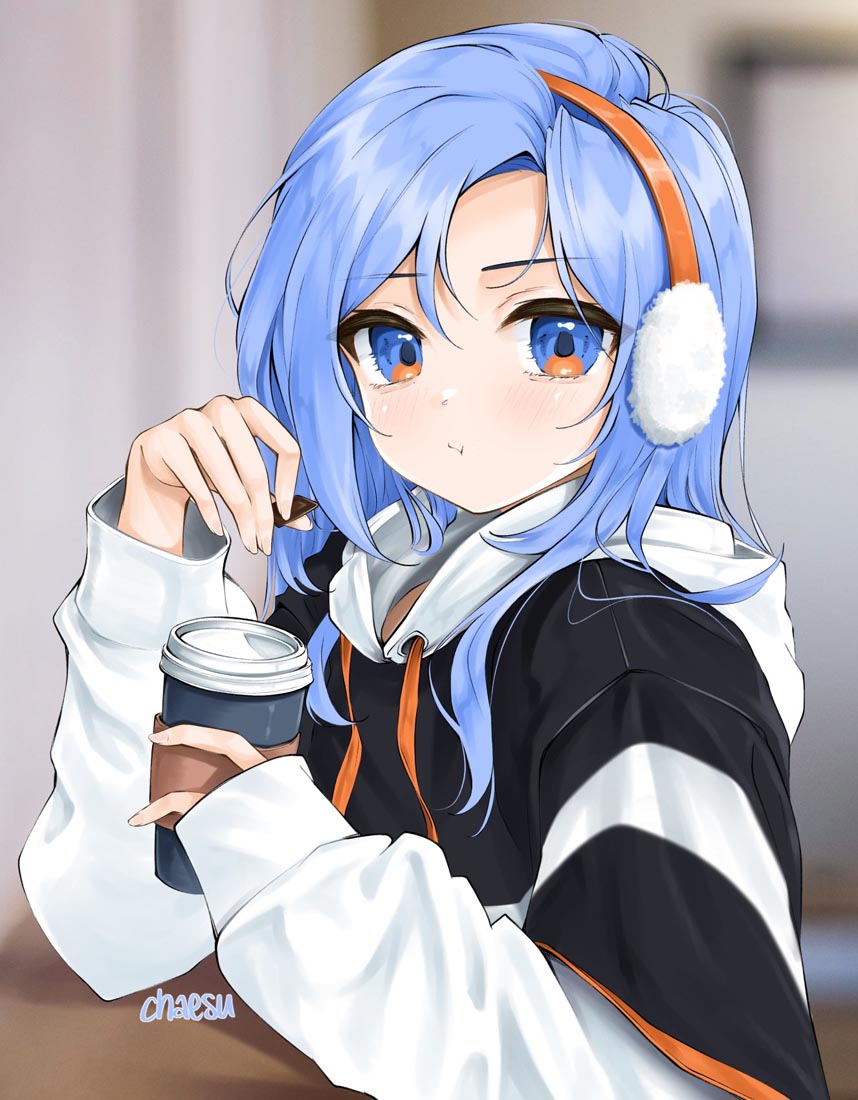 精美画集：蓝发女孩【画师：chaesu】