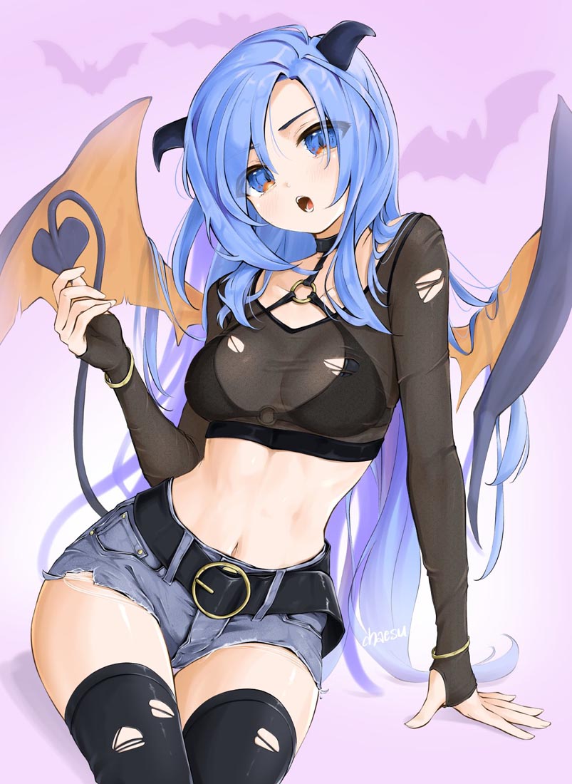 精美画集：蓝发女孩【画师：chaesu】