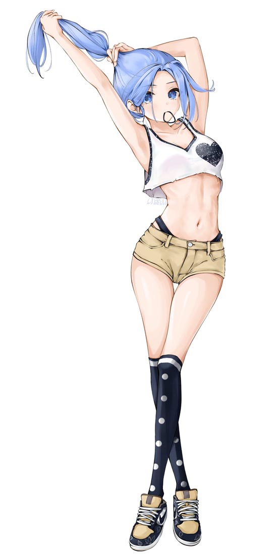 精美画集：蓝发女孩【画师：chaesu】