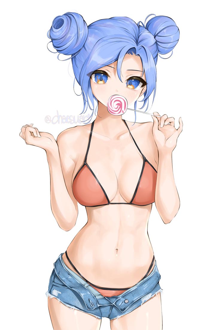 精美画集：蓝发女孩【画师：chaesu】