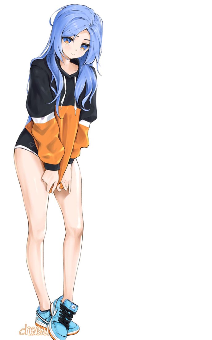 精美画集：蓝发女孩【画师：chaesu】