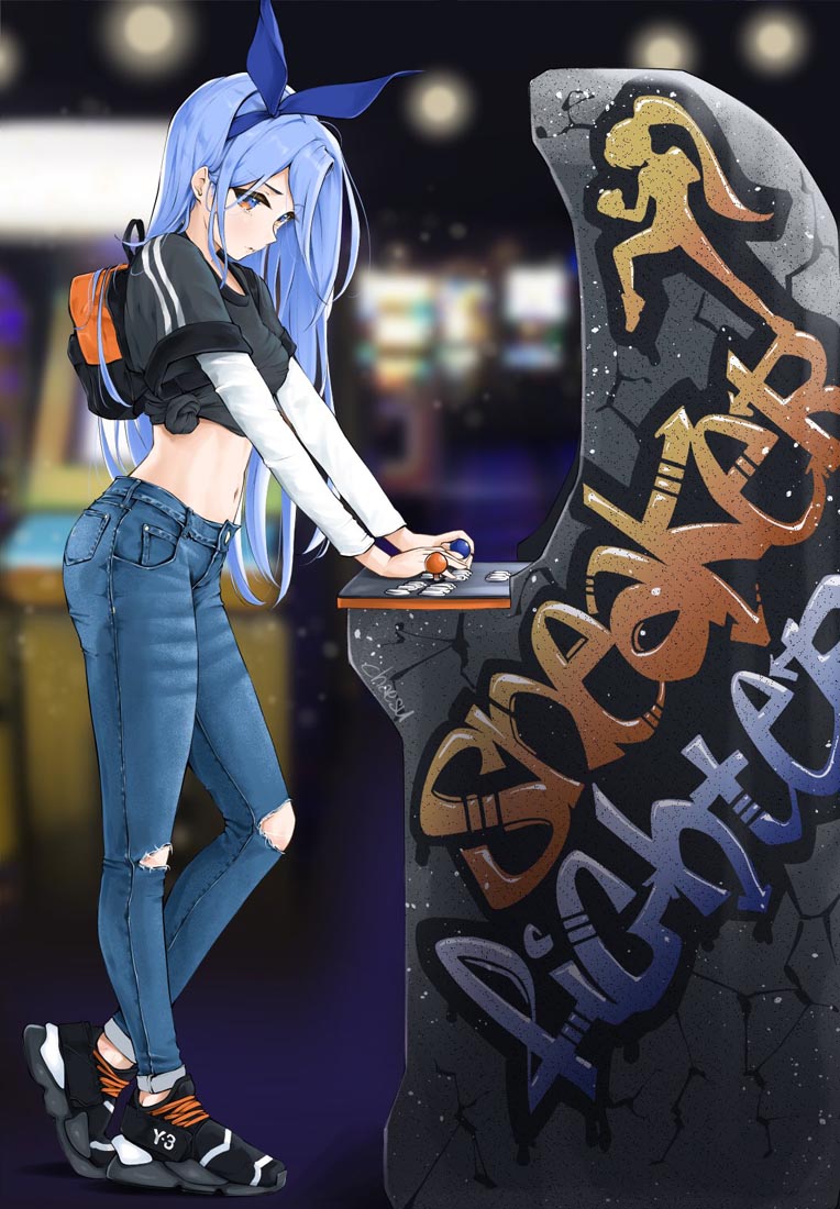 精美画集：蓝发女孩【画师：chaesu】