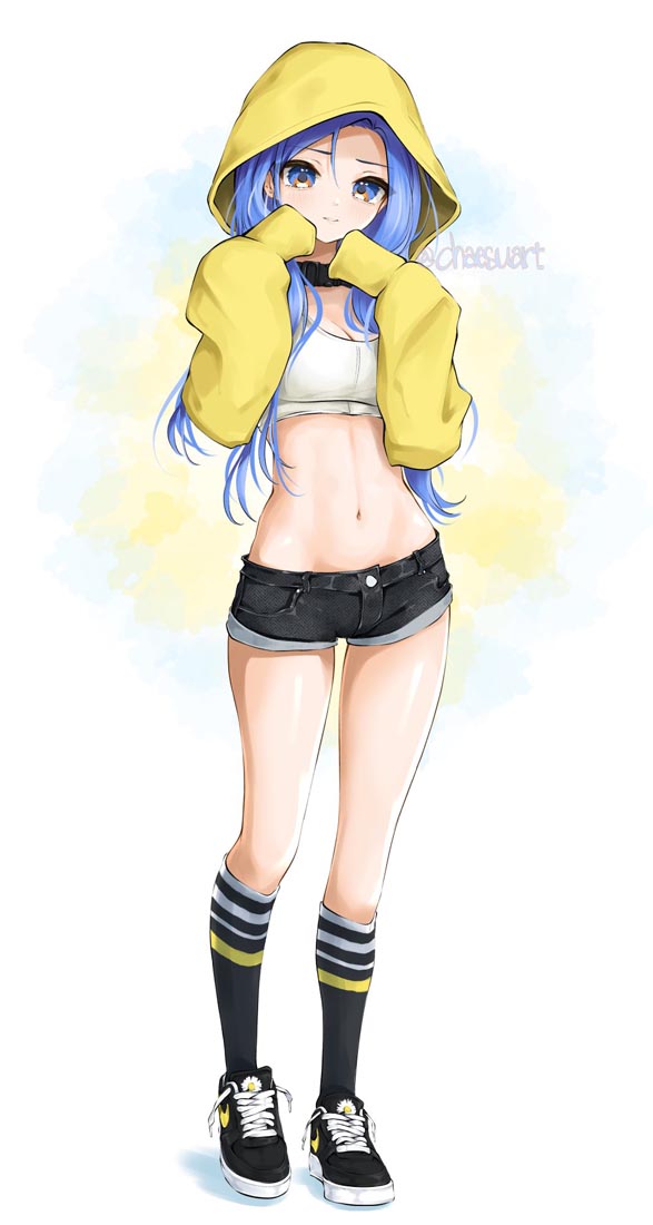 精美画集：蓝发女孩【画师：chaesu】