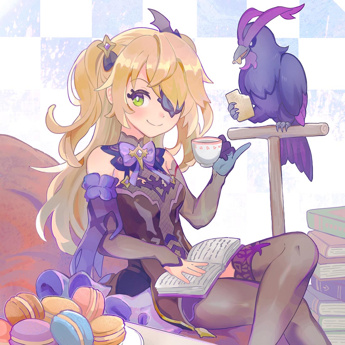 【原神同人图系列】#晚安【220720】