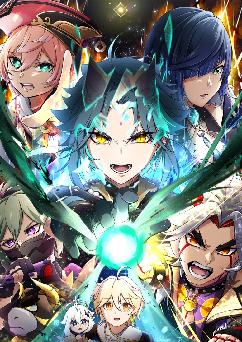 【原神同人图系列】#晚安【220720】