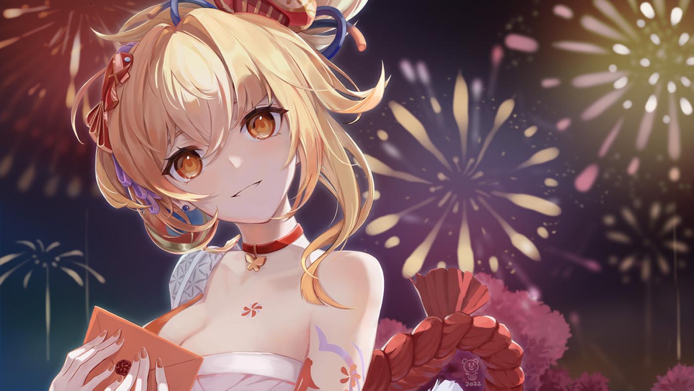 【原神同人图系列】#晚安【220829】