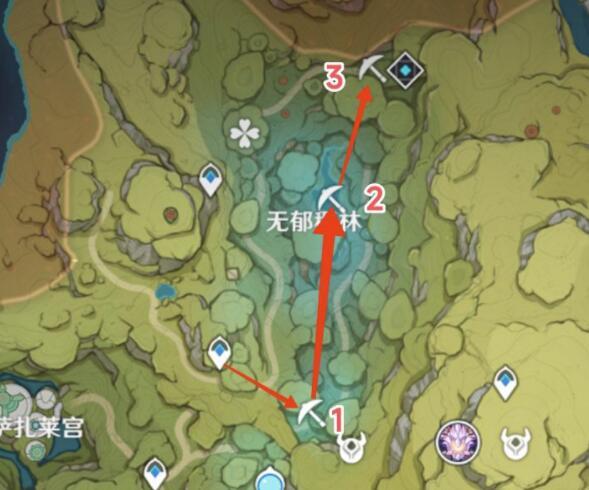 原神3.0攻略：蘑菇林 天上的草神瞳 获取方法【隐藏成就：飞驰如风】