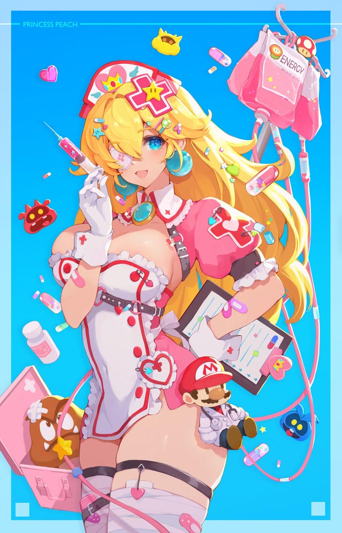 每日好图：《超级马里奥》碧琪公主【画师：MushroomMirror】