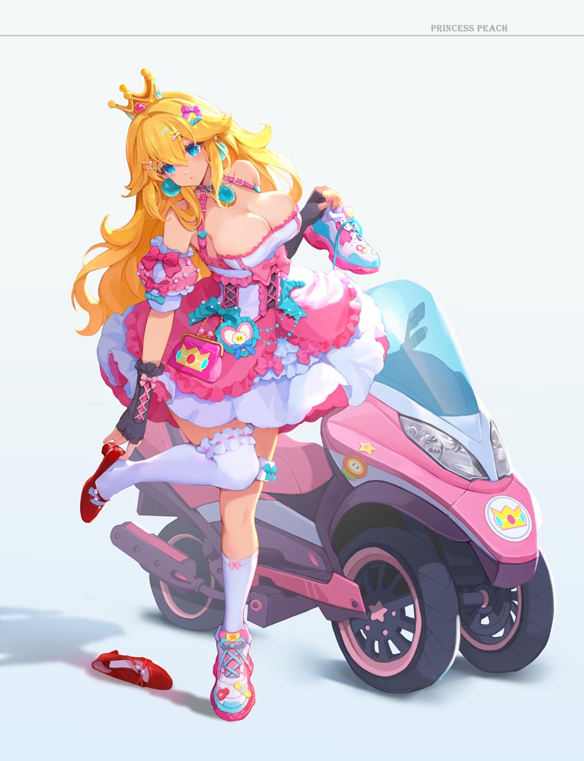 每日好图：《超级马里奥》碧琪公主【画师：MushroomMirror】