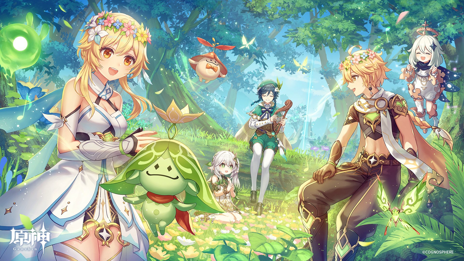 原神：日服官方推特270万粉丝纪念贺图