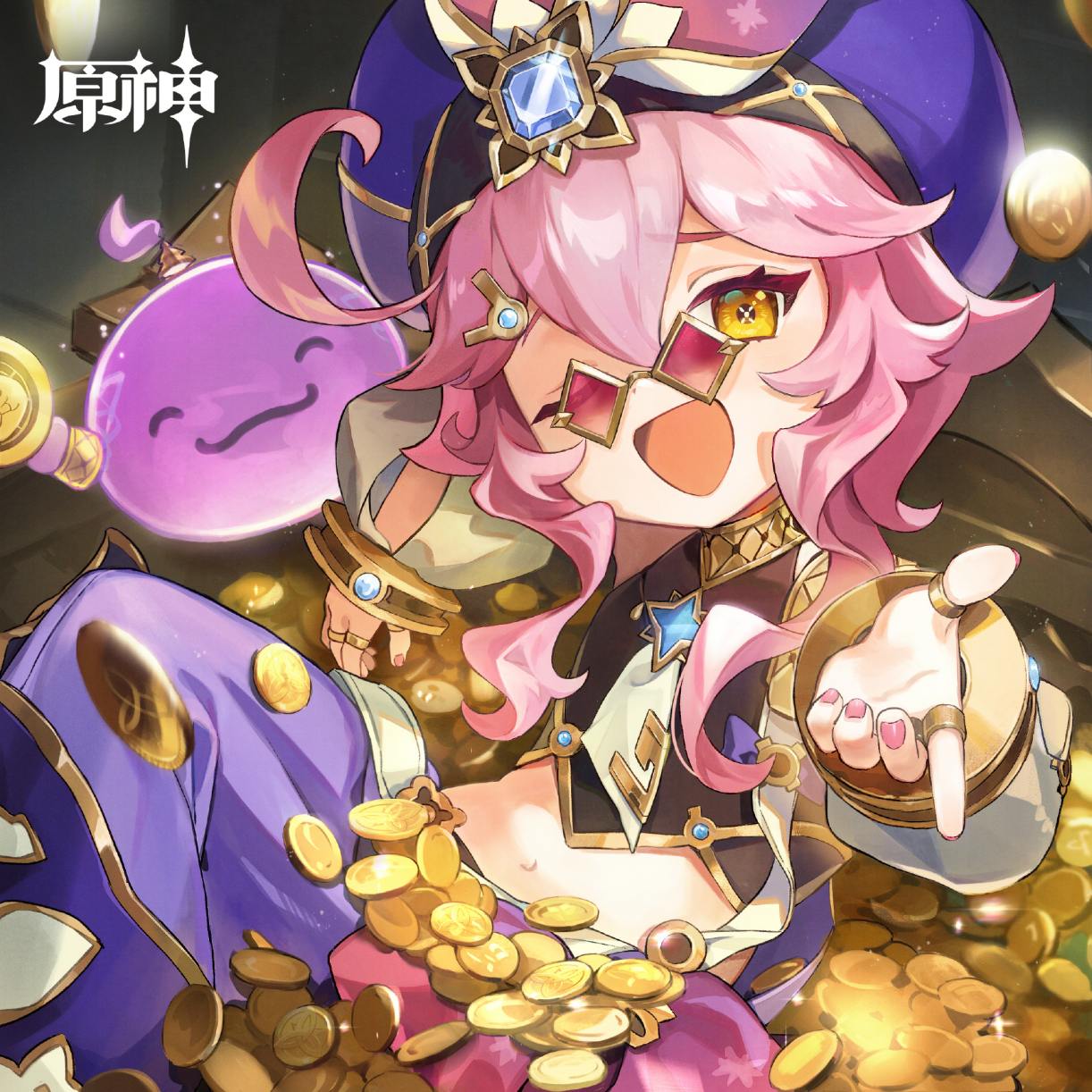 原神：“多莉”生日快乐 官方贺图