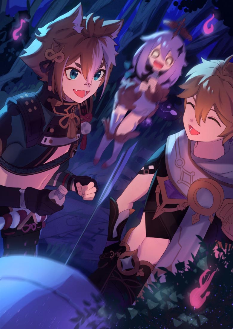 晚安#原神♠每日好图【230120】