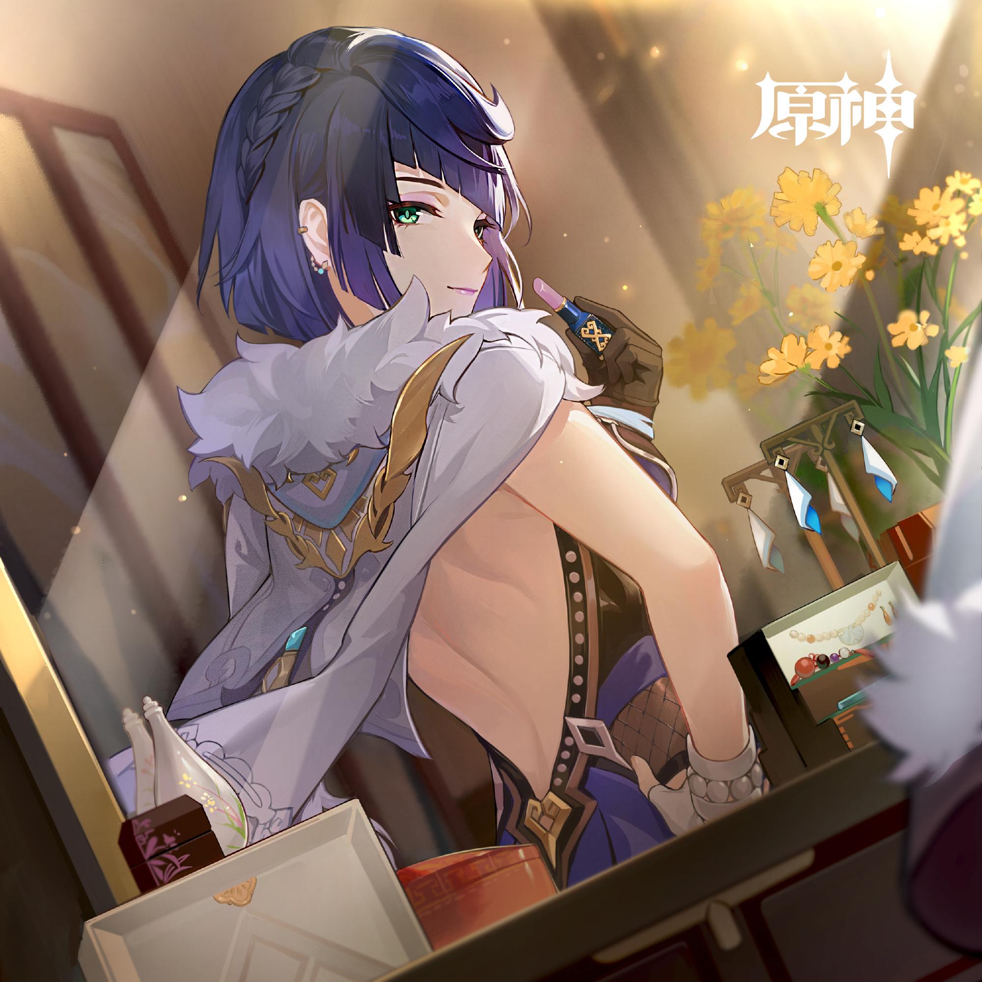 原神：“夜兰” 生日快乐 官方贺图