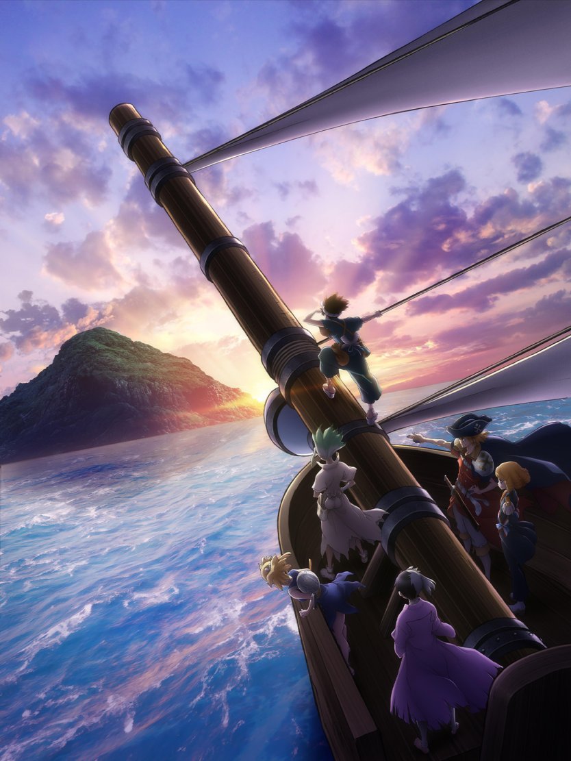 TV动画《Dr.STONE 石纪元》第三季 “宝岛篇” 第二部分 将于10月开播