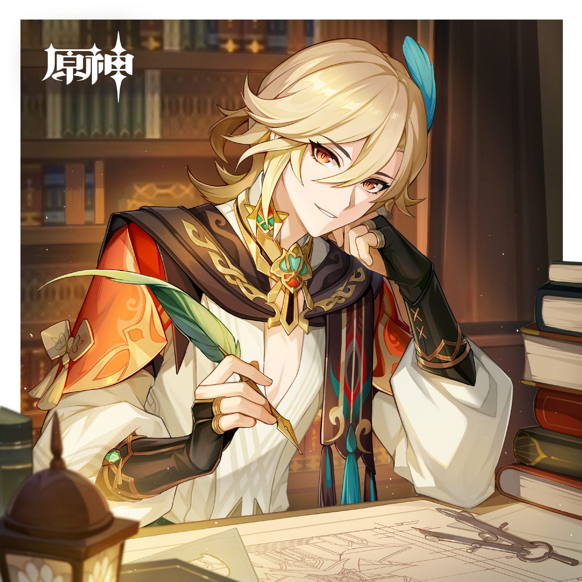 原神：“卡维” 生日快乐 官方贺图