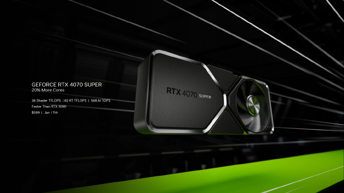 英伟达RTX40 SUPER系列显卡售价公布,1月17日起陆续发售插图1 英伟达RTX40 SUPER系列显卡售价公布,1月17日起陆续发售