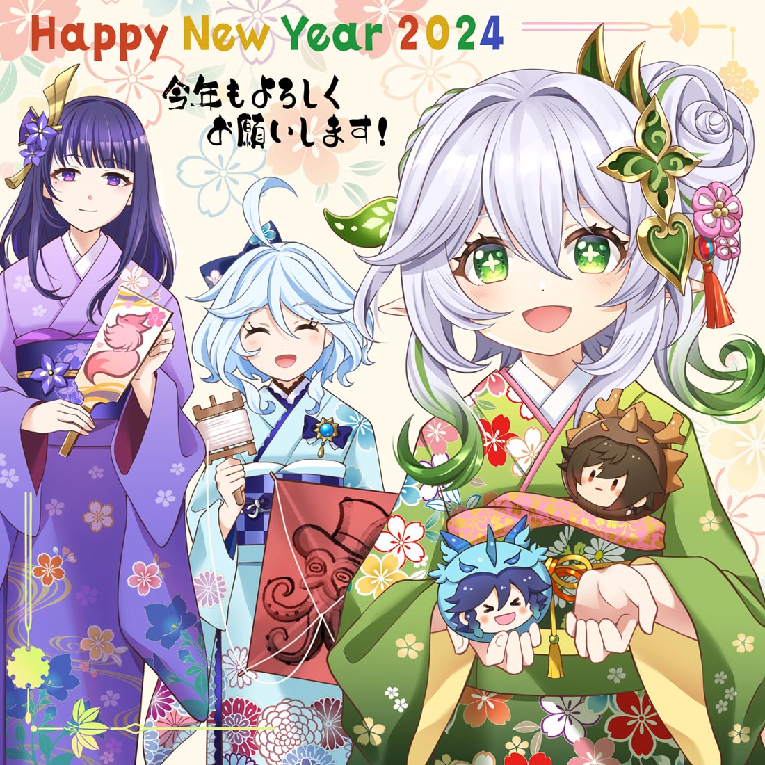 【240205】二次元美少女插画#晚安