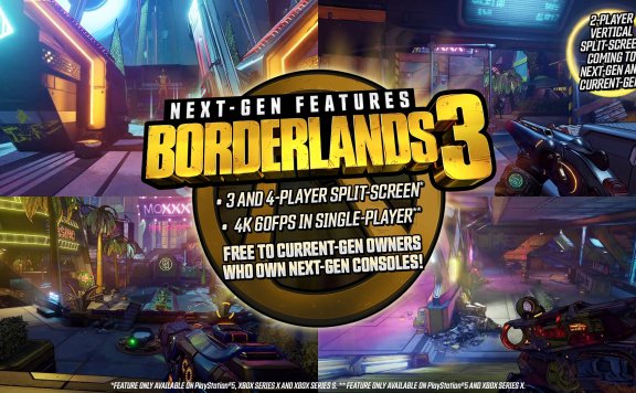 《无主之地3》宣布登陆PS5和Xbox Series 玩家可免费升级