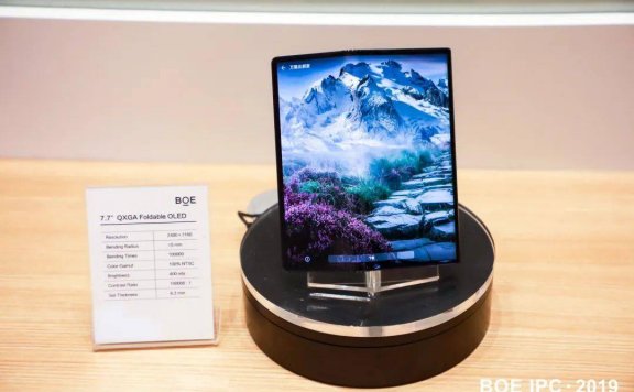 寿命达20万次！京东方研制出5mm半径柔性翻折屏