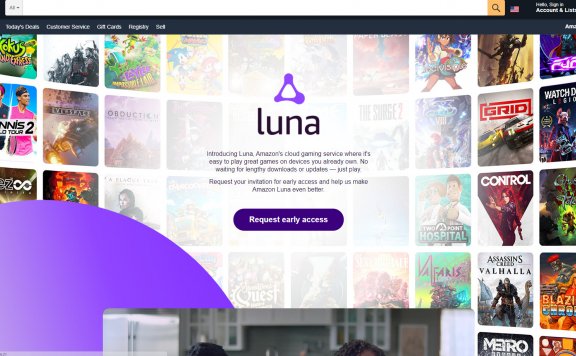 亚马逊云游戏Luna上线 支持PC/Mac和iOS、育碧新作首发当天加入