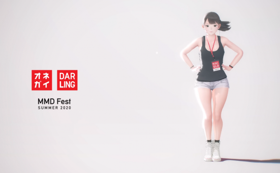 [MMD动画]  优衣库店员女孩的舞蹈   おねがいダーリン / Please, Darling