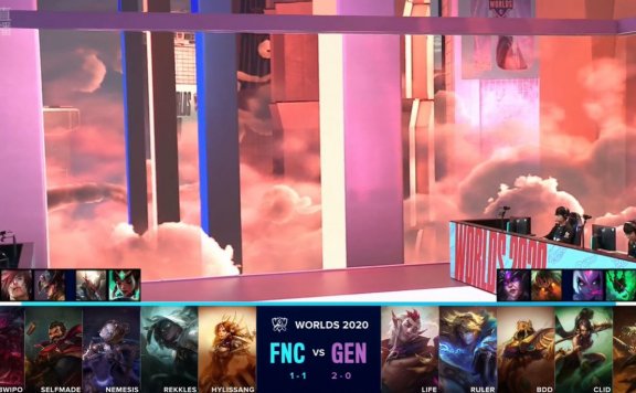 英雄联盟S10文字战报：速战速决，FNC击败GEN拿2胜