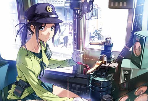 爱上铁路的少女们#P站插画精选【画师：バーニア600】