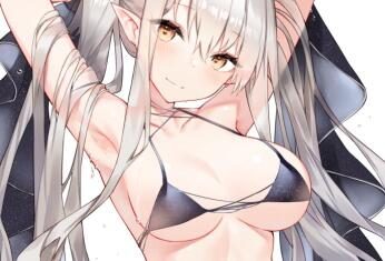 每日好图：P站#二次元插画精选#精灵#泳装【画师：そらなにいろ】