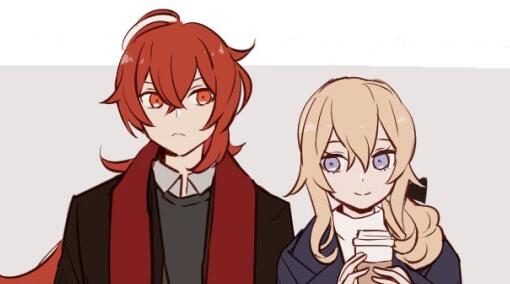 原神同人小剧场：迪卢克与琴