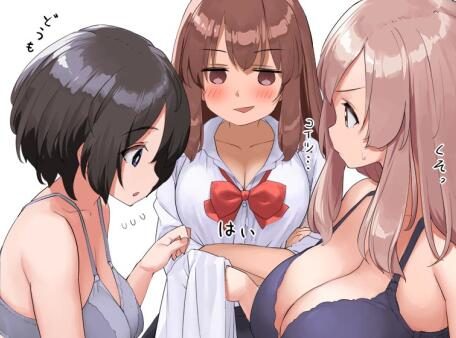 每日好图：P站#巨乳JK#女高中生内衣福利【画师：開栓注意】