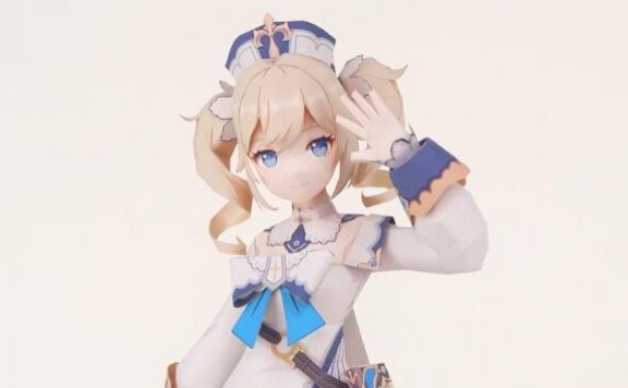 高玩设计原神“芭芭拉”3D纸模，还原度100%！