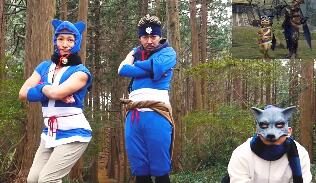 沙雕视频：真人还原《怪物猎人 崛起》人猫狗各种动作表情