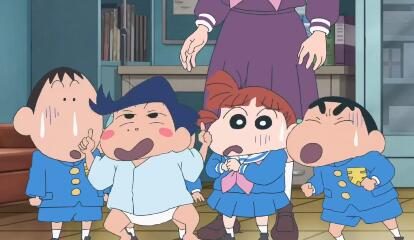 剧场版动画《蜡笔小新：神秘的机甲！ 花之天国学园》新预告，4月23日上映