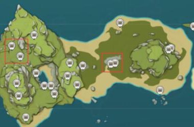 原神1.6：海岛探险   3个会刷新的宝箱位置