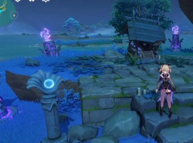 原神攻略2.1：海祇岛  四个雷柱 顺序