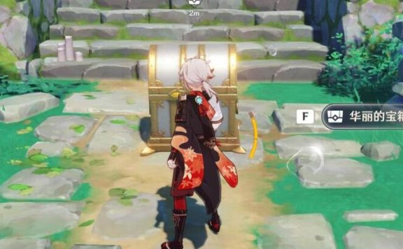 原神攻略:2.1 海祇岛 曚云神社 雷灵 华丽宝箱解密(罗盘+立方)