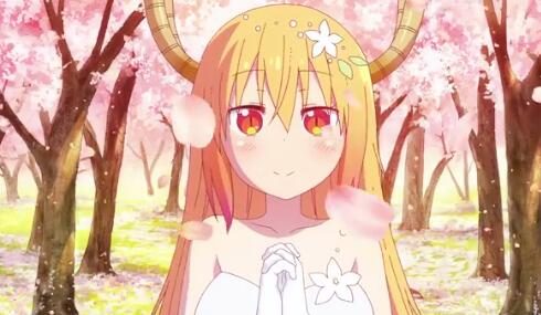 TV动画《小林家的龙女仆S》第2季第12话(最终话) 结尾婚纱片段