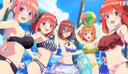 剧场版动画《五等分的新娘》特报公开,2022年夏季上映