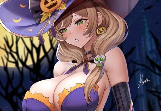 二次元美少女插画#晚安原神【211102】