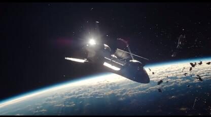科幻灾难片《月球陨落》预告片公布,22年2月上映
